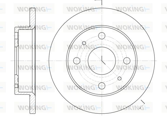 WOKING Jarrulevy D6830.00