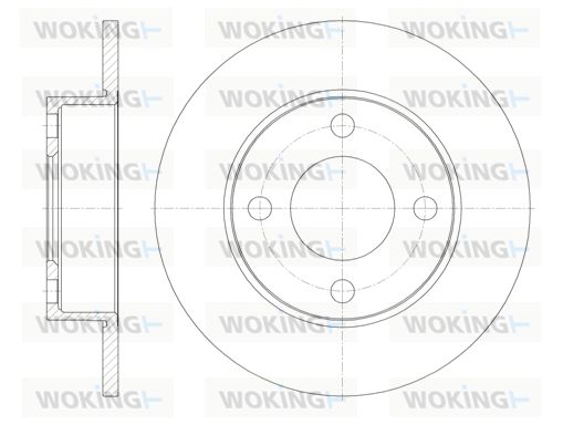 WOKING Jarrulevy D6917.00