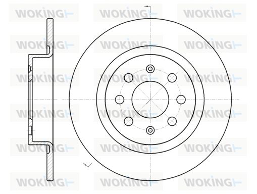 WOKING Jarrulevy D6983.00