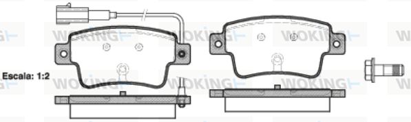 WOKING Jarrupala, levyjarru P10983.02