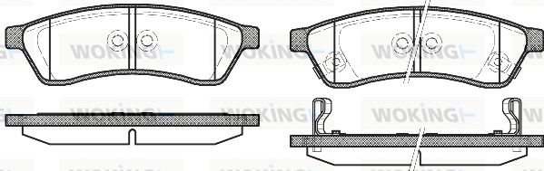 WOKING Jarrupala, levyjarru P12493.02