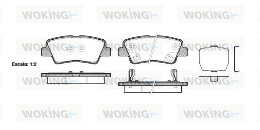 WOKING Jarrupala, levyjarru P12623.02