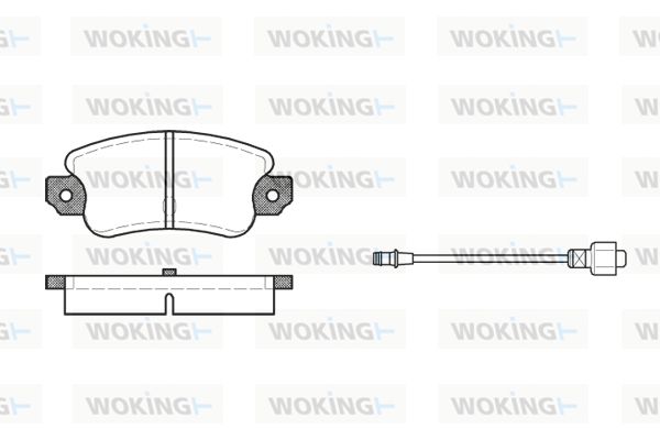 WOKING Jarrupala, levyjarru P1283.02