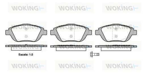 WOKING Jarrupala, levyjarru P12923.00