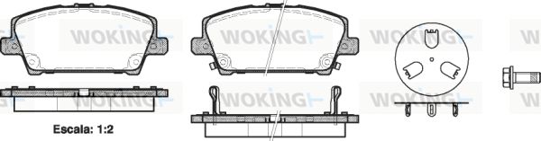 WOKING Jarrupala, levyjarru P13053.02