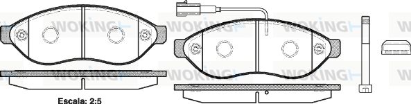 WOKING Jarrupala, levyjarru P13373.01