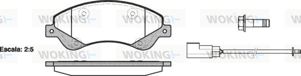 WOKING Jarrupala, levyjarru P13513.02