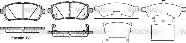 WOKING Jarrupala, levyjarru P13813.02