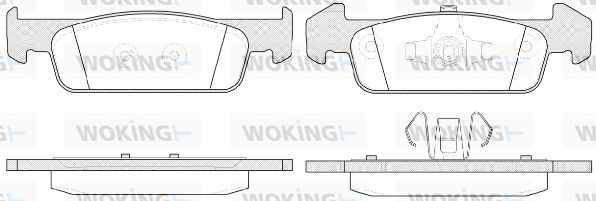 WOKING Jarrupala, levyjarru P14403.10