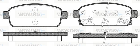 WOKING Jarrupala, levyjarru P15323.12