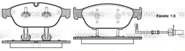 WOKING Jarrupala, levyjarru P15413.02