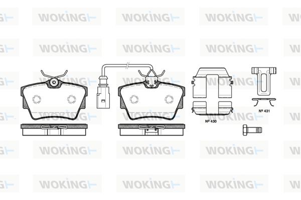 WOKING Jarrupala, levyjarru P4913.12