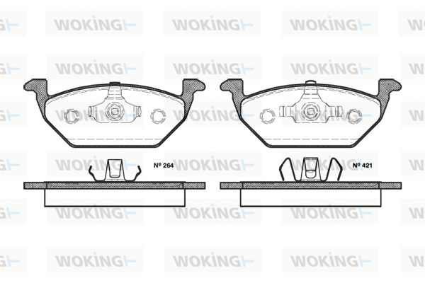 WOKING Jarrupala, levyjarru P7333.20