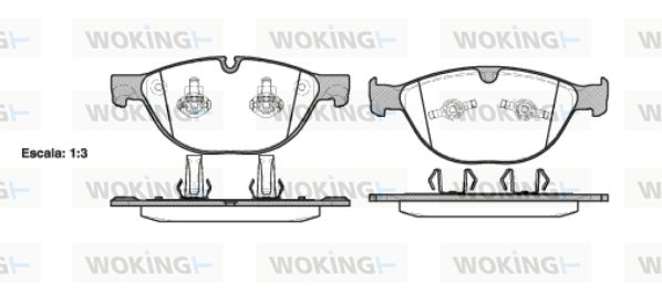 WOKING Jarrupala, levyjarru P8583.30