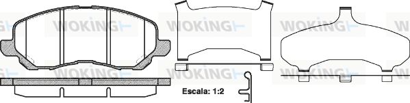 WOKING Jarrupala, levyjarru P9043.31