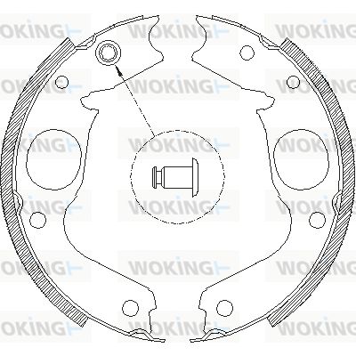 WOKING Jarrukenkä, seisontajarru Z4148.00