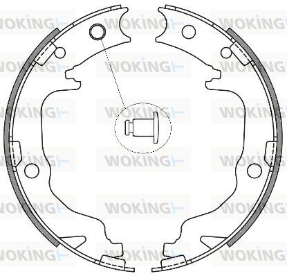 WOKING Jarrukenkä, seisontajarru Z4641.00