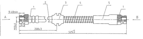 YSPARTS Jarruletku YS-BH0001