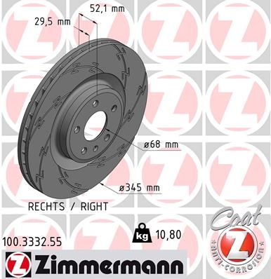 ZIMMERMANN Jarrulevy 100.3332.55