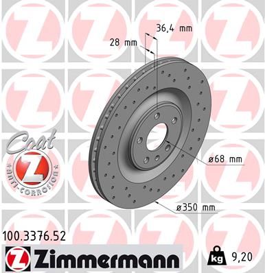 ZIMMERMANN Jarrulevy 100.3376.52