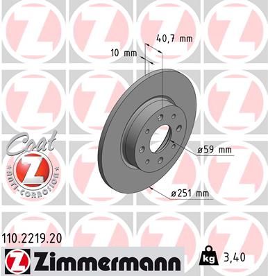 ZIMMERMANN Jarrulevy 110.2219.20