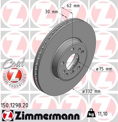 ZIMMERMANN Jarrulevy 150.1298.20