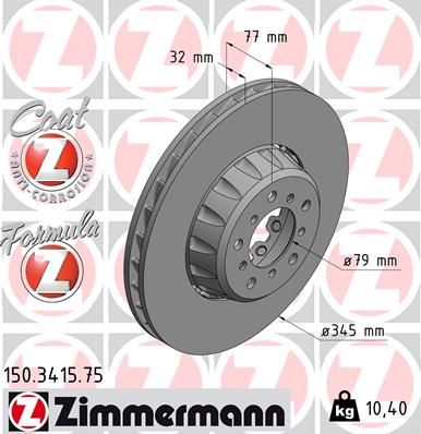 ZIMMERMANN Jarrulevy 150.3415.75