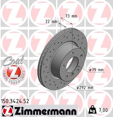 ZIMMERMANN Jarrulevy 150.3424.52