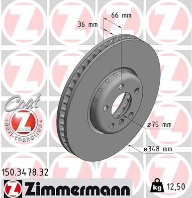 ZIMMERMANN Jarrulevy 150.3478.32