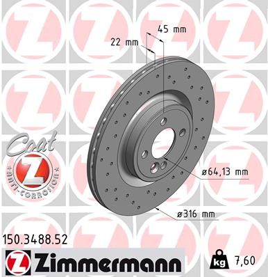 ZIMMERMANN Jarrulevy 150.3488.52