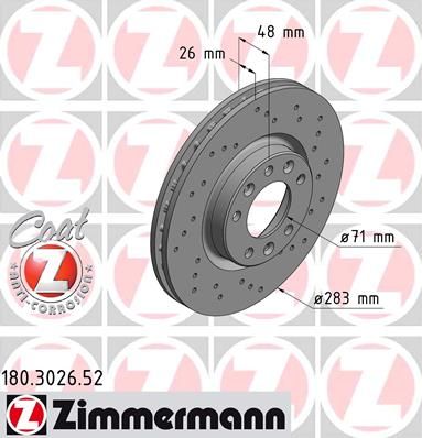 ZIMMERMANN Jarrulevy 180.3026.52