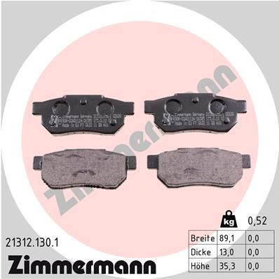 ZIMMERMANN Jarrupala, levyjarru 21312.130.1