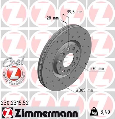 ZIMMERMANN Jarrulevy 230.2315.52