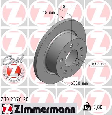 ZIMMERMANN Jarrulevy 230.2376.20