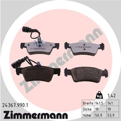 ZIMMERMANN Jarrupala, levyjarru 24367.990.1