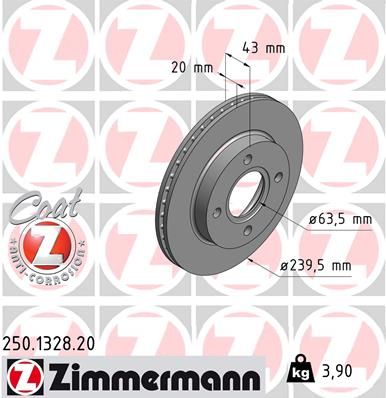 ZIMMERMANN Jarrulevy 250.1328.20