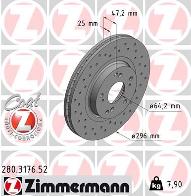 ZIMMERMANN Jarrulevy 280.3176.52