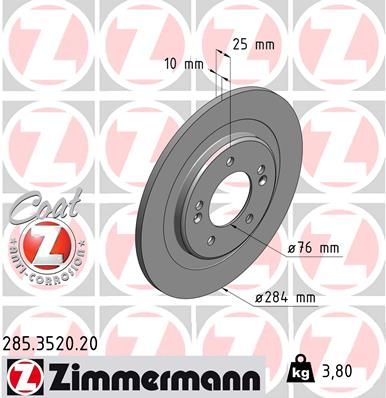 ZIMMERMANN Jarrulevy 285.3520.20