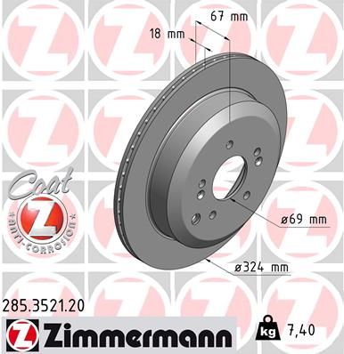 ZIMMERMANN Jarrulevy 285.3521.20