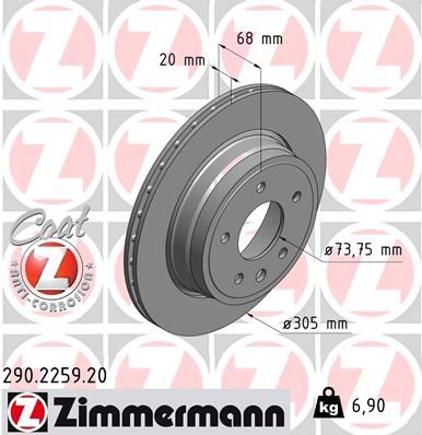 ZIMMERMANN Jarrulevy 290.2259.20