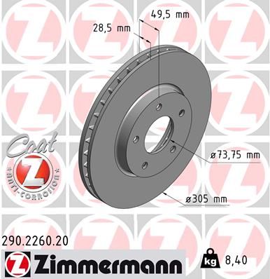 ZIMMERMANN Jarrulevy 290.2260.20