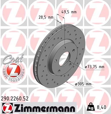 ZIMMERMANN Jarrulevy 290.2260.52