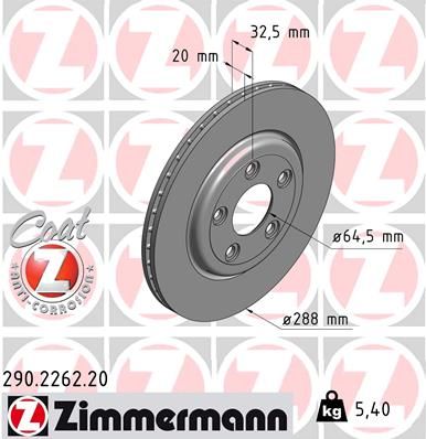 ZIMMERMANN Jarrulevy 290.2262.20