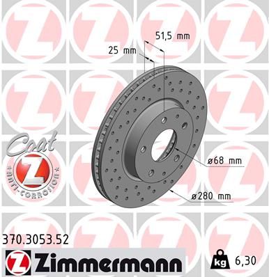 ZIMMERMANN Jarrulevy 370.3053.52