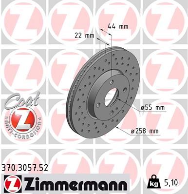 ZIMMERMANN Jarrulevy 370.3057.52