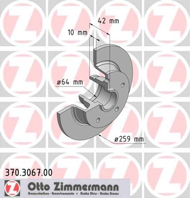 ZIMMERMANN Jarrulevy 370.3067.00