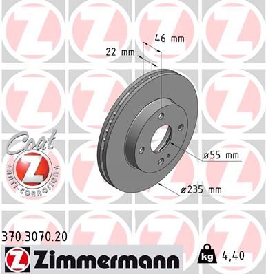 ZIMMERMANN Jarrulevy 370.3070.20