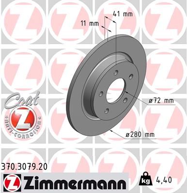 ZIMMERMANN Jarrulevy 370.3079.20