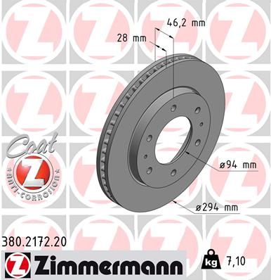 ZIMMERMANN Jarrulevy 380.2172.20