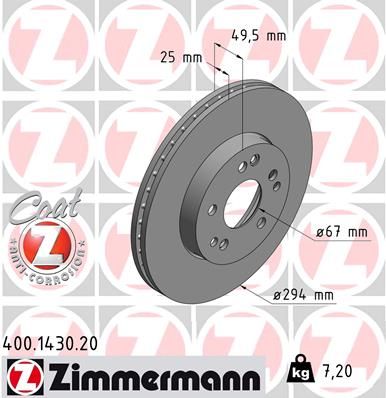 ZIMMERMANN Jarrulevy 400.1430.20